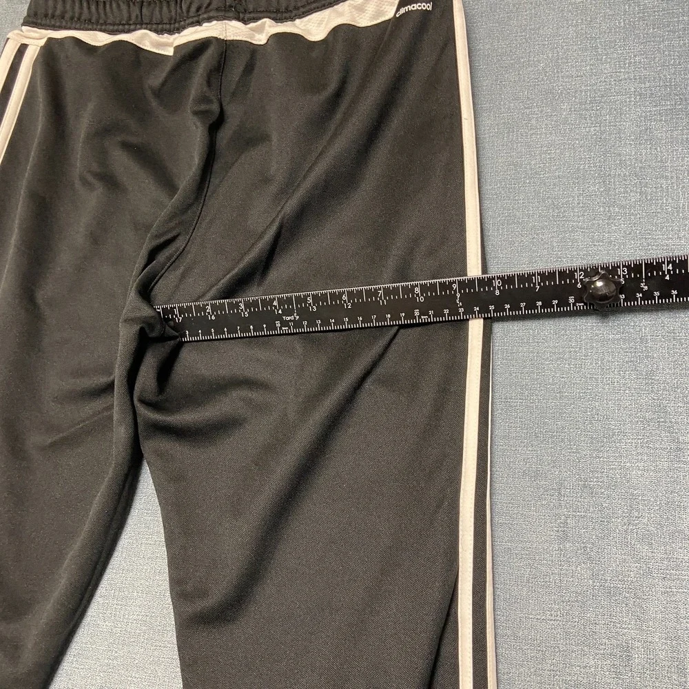 Adidas Climacool Track Pants Mens XL Black White Logo 3 Stripes Tapered Leg Yoga